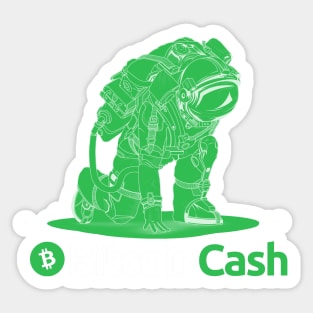 Bitcoin cash Crypto Bitcoincash BCH Token BHC Cryptocurrency coin Token Sticker